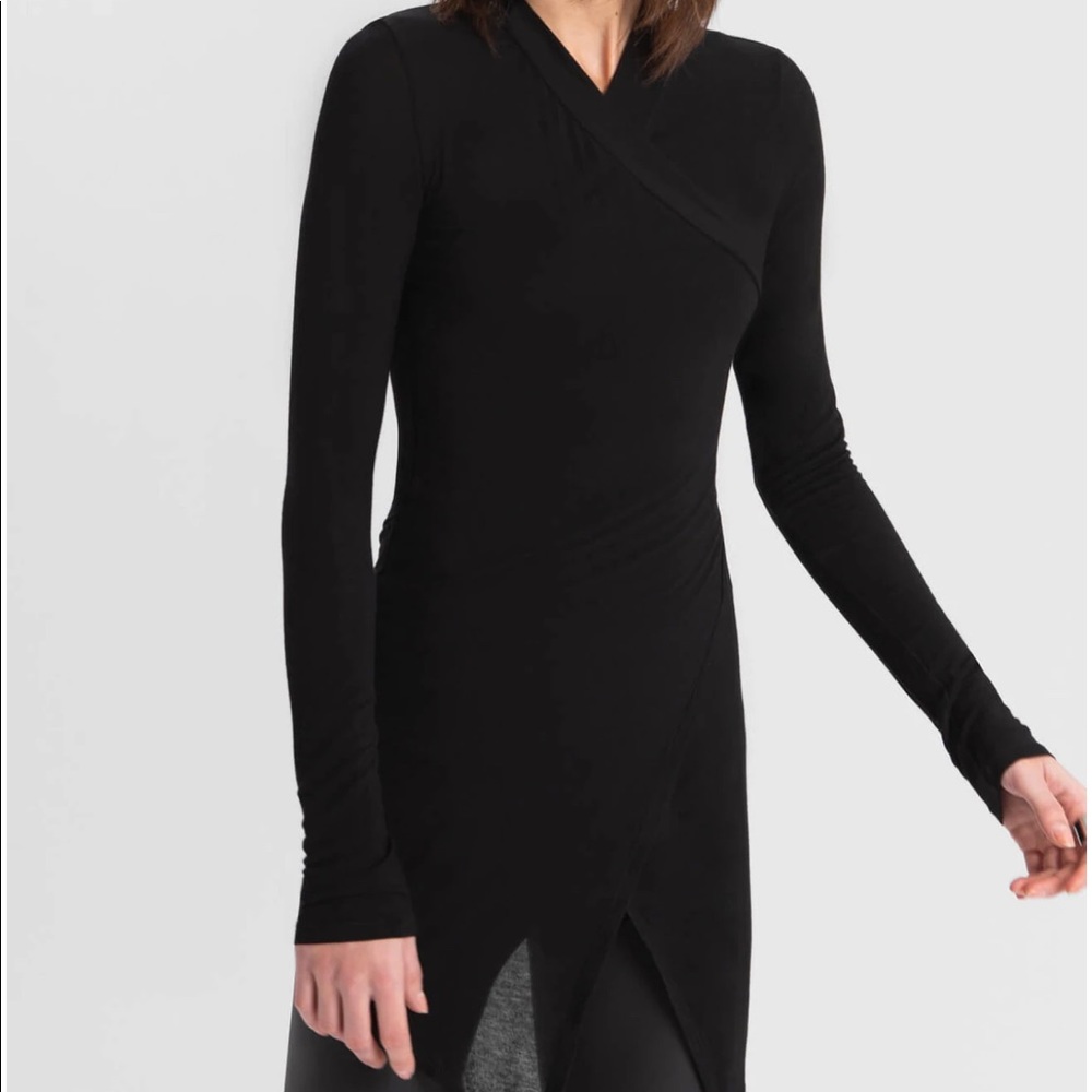 Marcella sheer Morgan tunic in black size L